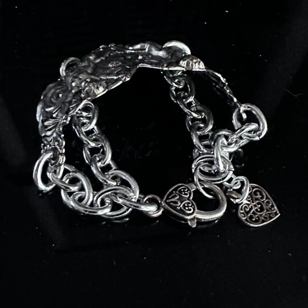 Cherub Chain Angel Bracelet Statement Goth Victorian Gothic Slave Cuff Link - Picture 10 of 10